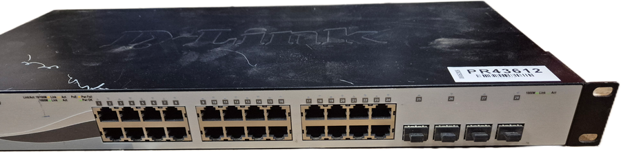 D-Link 28-Port Gigabit Poe Smart Managed Switch with 4 Combo Ports ( DGS-1210-28P ) USED