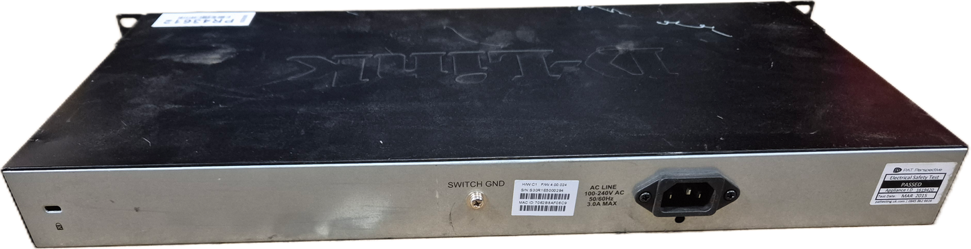 D-Link 28-Port Gigabit Poe Smart Managed Switch with 4 Combo Ports ( DGS-1210-28P ) USED