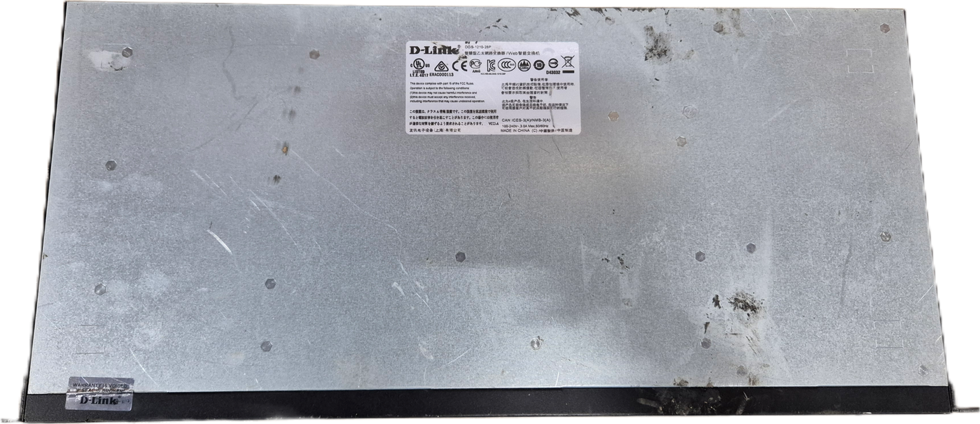 D-Link 28-Port Gigabit Poe Smart Managed Switch with 4 Combo Ports ( DGS-1210-28P ) USED