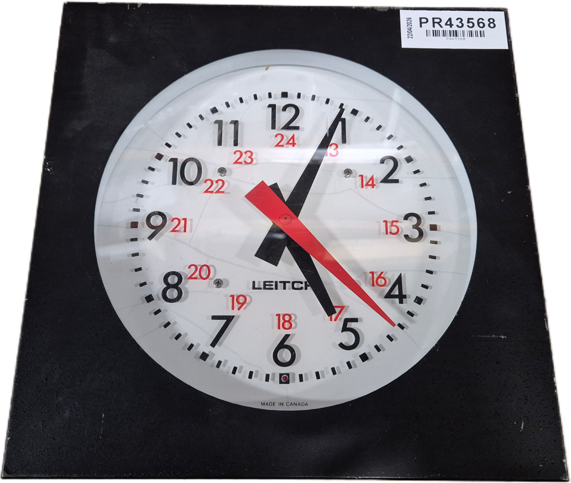 Leitch ADC-5108 Slave Analog Clock 230V Line Voltage ( ADC5108 ) USED