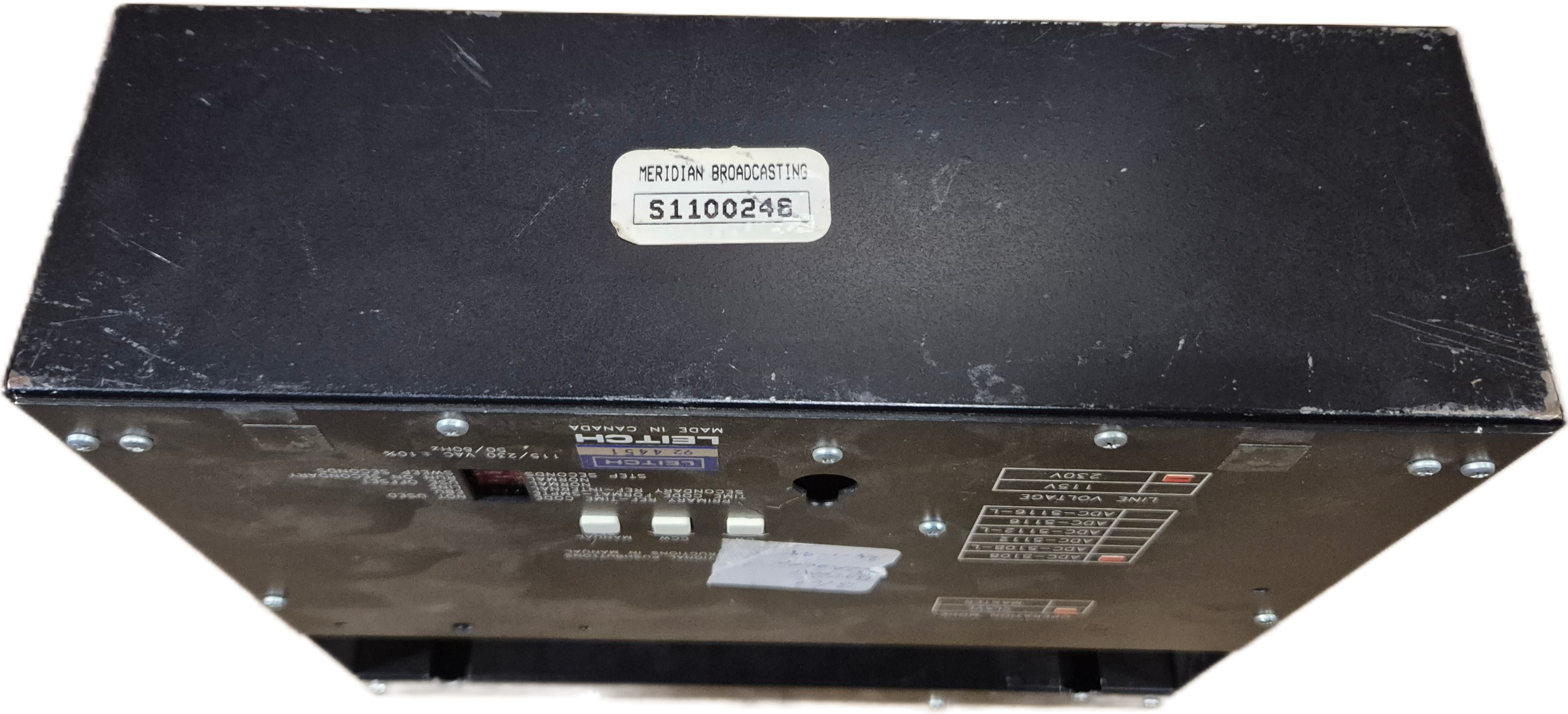 Leitch ADC-5108 Slave Analog Clock 230V Line Voltage ( ADC5108 ) USED
