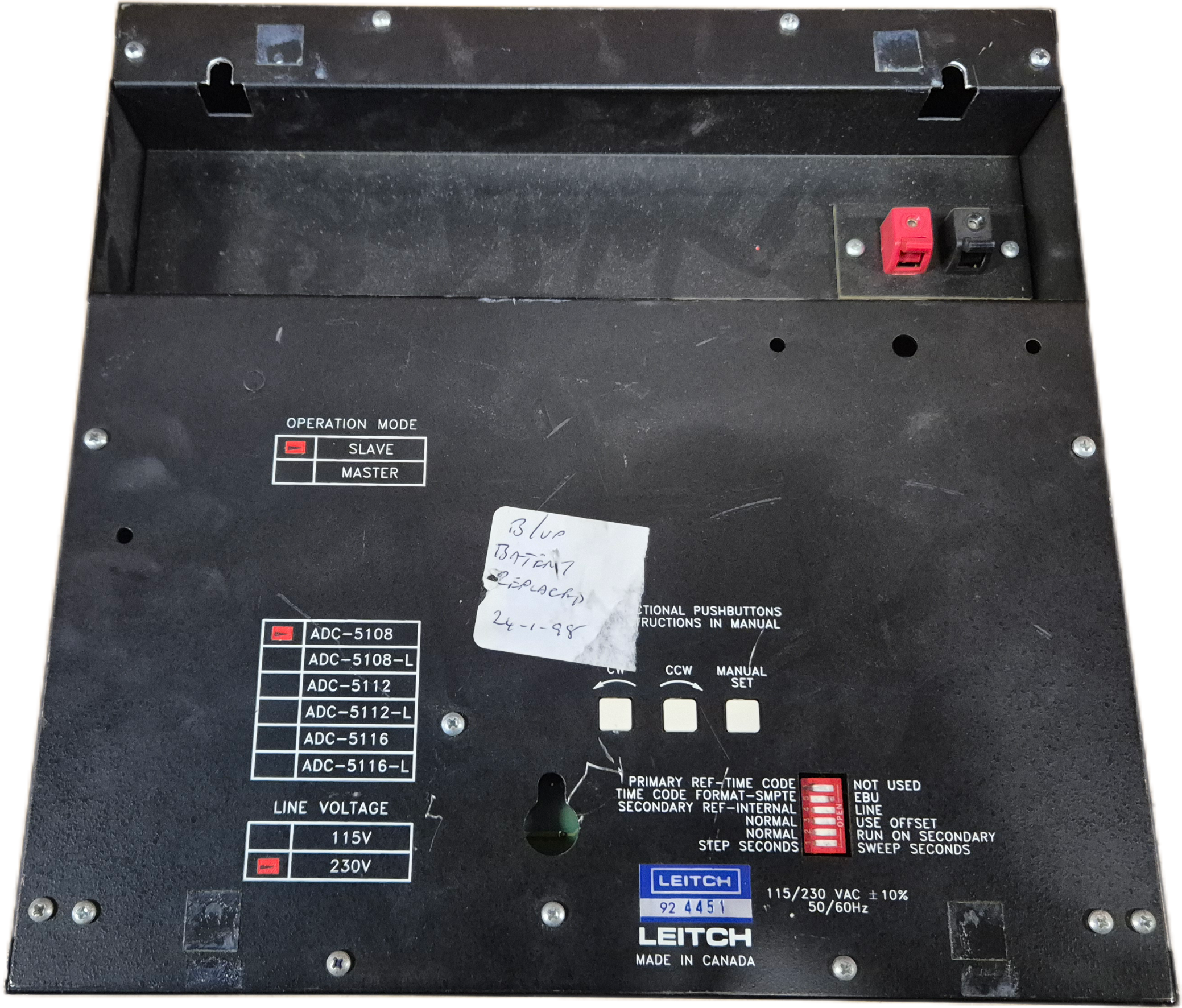 Leitch ADC-5108 Slave Analog Clock 230V Line Voltage ( ADC5108 ) USED