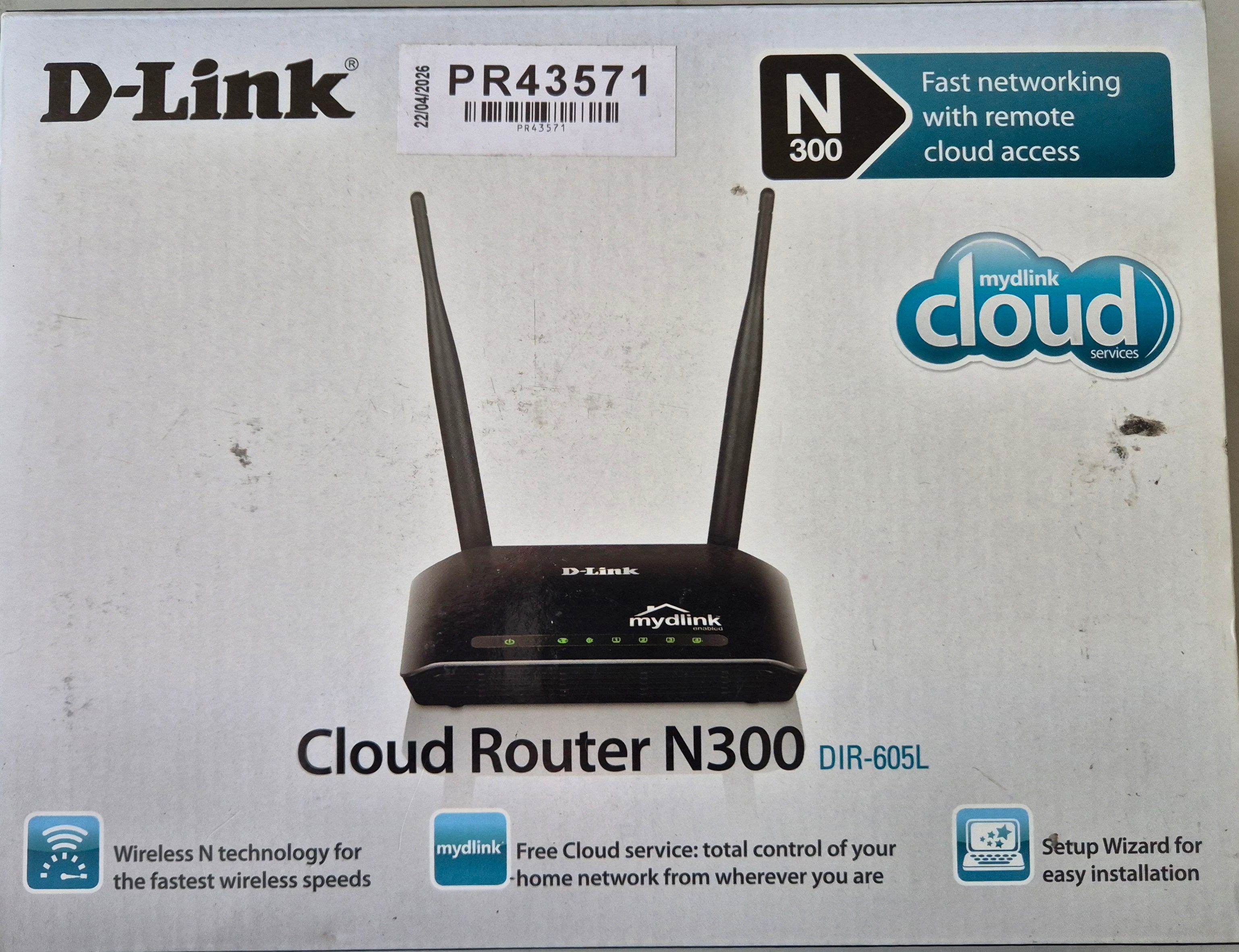 D-Link Wireless Cloud Router N300 ( DIR-605L ) USED