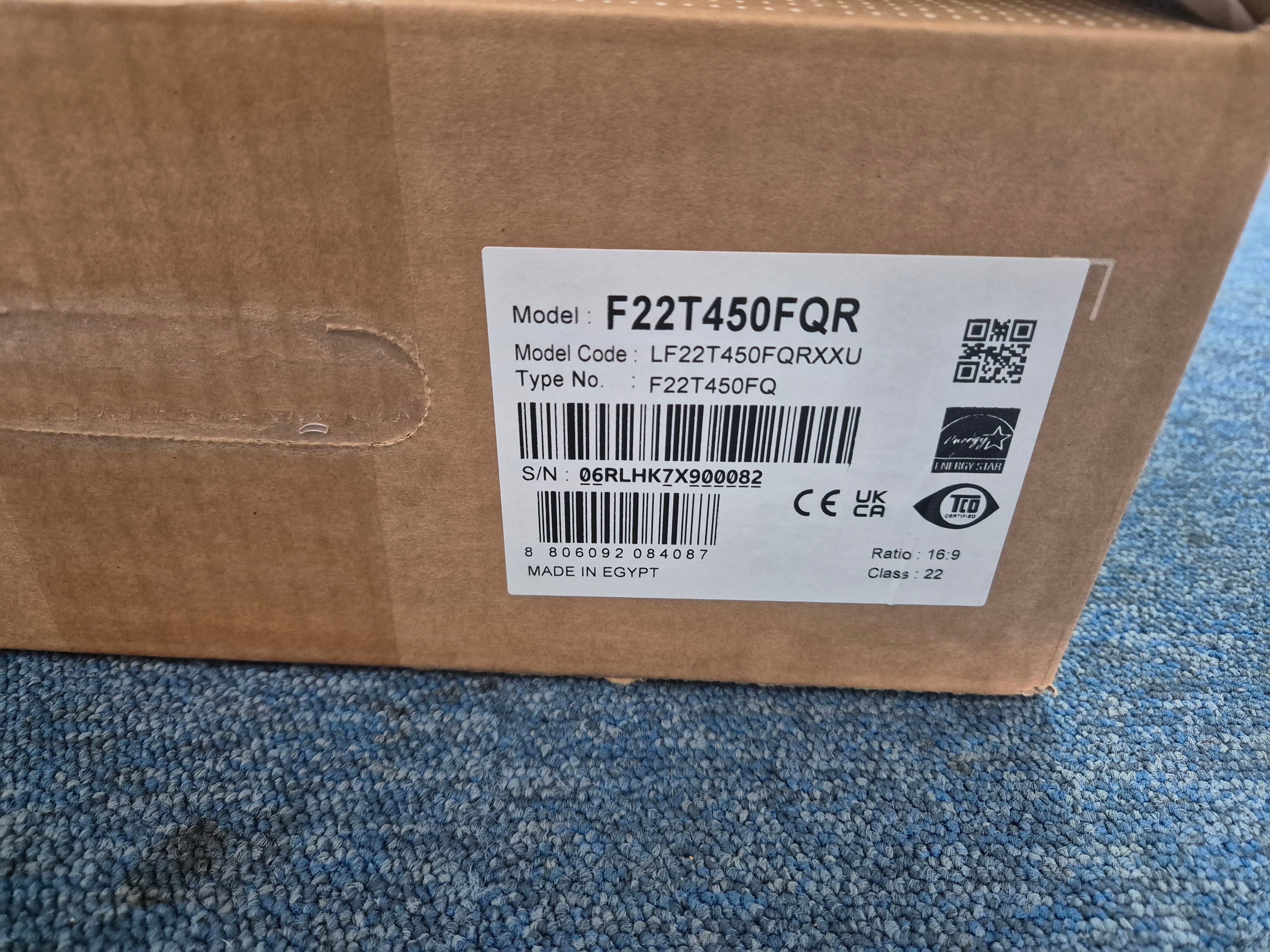Samsung T45F Series 22" LED Monitor Full HD 1080p ( F22T450FQR ) NEW