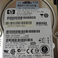 PR10778_CA06681-B16500CP_Fujitsu HP 36.4GB SAS 10Krpm 2.5in HDD in Tray - Image4