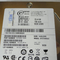 9Z3006-039 - Seagate IBM 73.4Gb SCSI 80 Pin 15Krpm 3.5in HDD - Refurbished