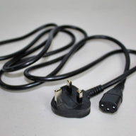 Dell UK 3 Pin Plug Power Cord Black to IEC C13 Plug Kettle Style Lead Cable 1.8m Metre (016583 16583 new)