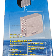 Foxconn FoxGlacier Liquid Cooling System - Heat Pad/paste may require replacement NEW OLD STOCK
