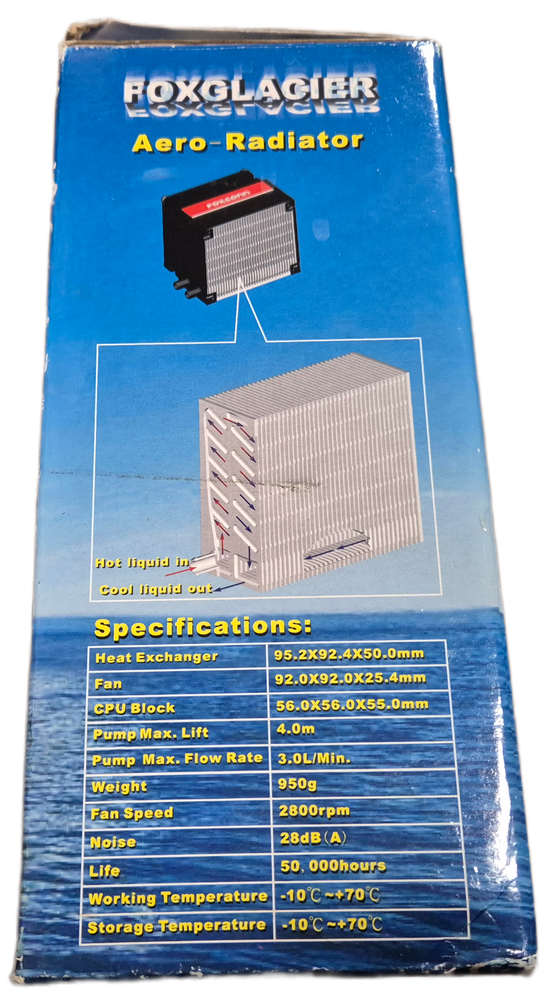 Foxconn FoxGlacier Liquid Cooling System - Heat Pad/paste may require replacement NEW OLD STOCK
