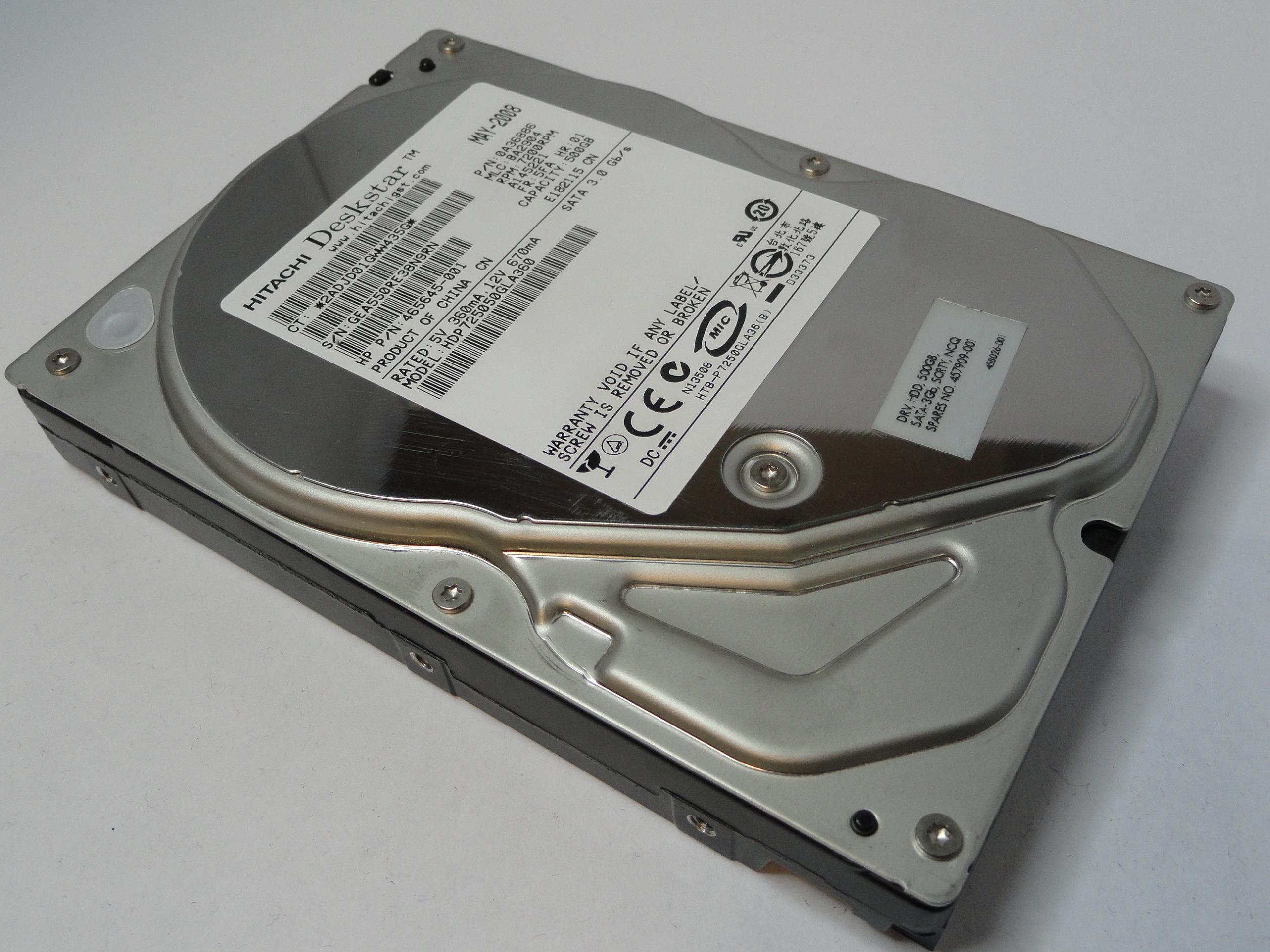 PR20117_0A36886_Hitachi HP 500GB SATA 7200rpm 3.5in HDD - Image4
