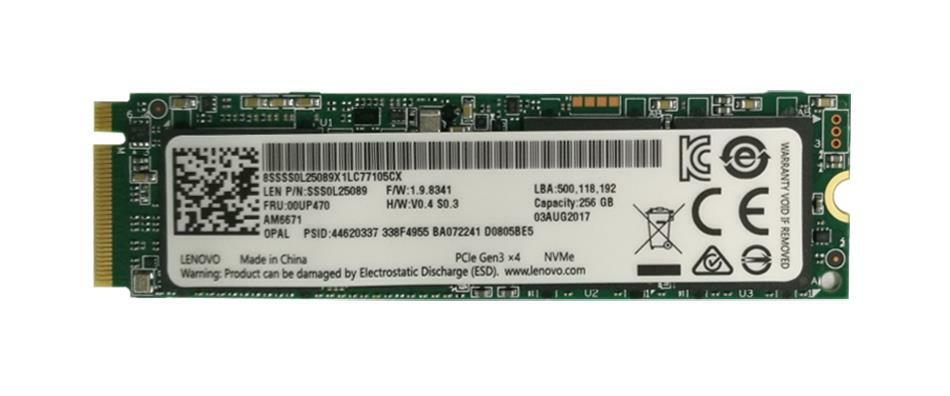 Lenovo 256GB MLC PCIe 3.0 x4 NVMe M.2 2280 Internal SSD ( SSS0L25089 00UP470 ) REF