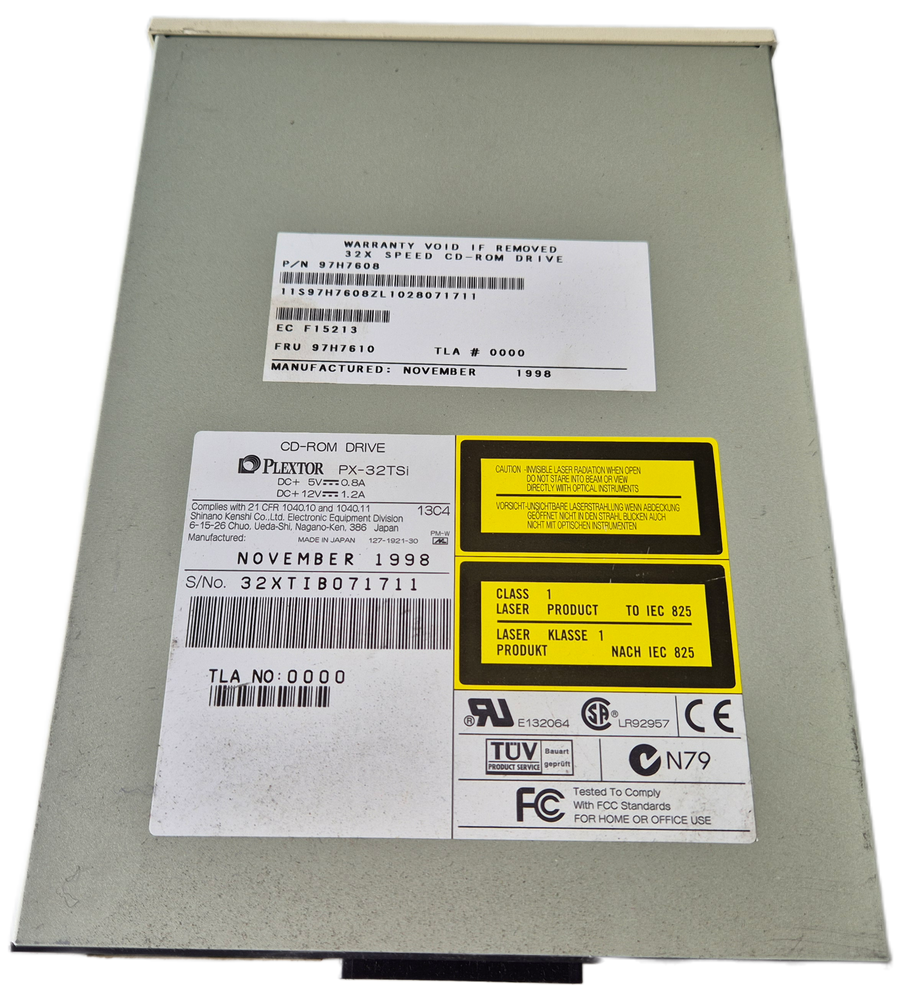 Plextor IBM PX-32TSi 32x SCSI 50Pin CD-ROM Drive ( 97H7608 97H7610 ) USED