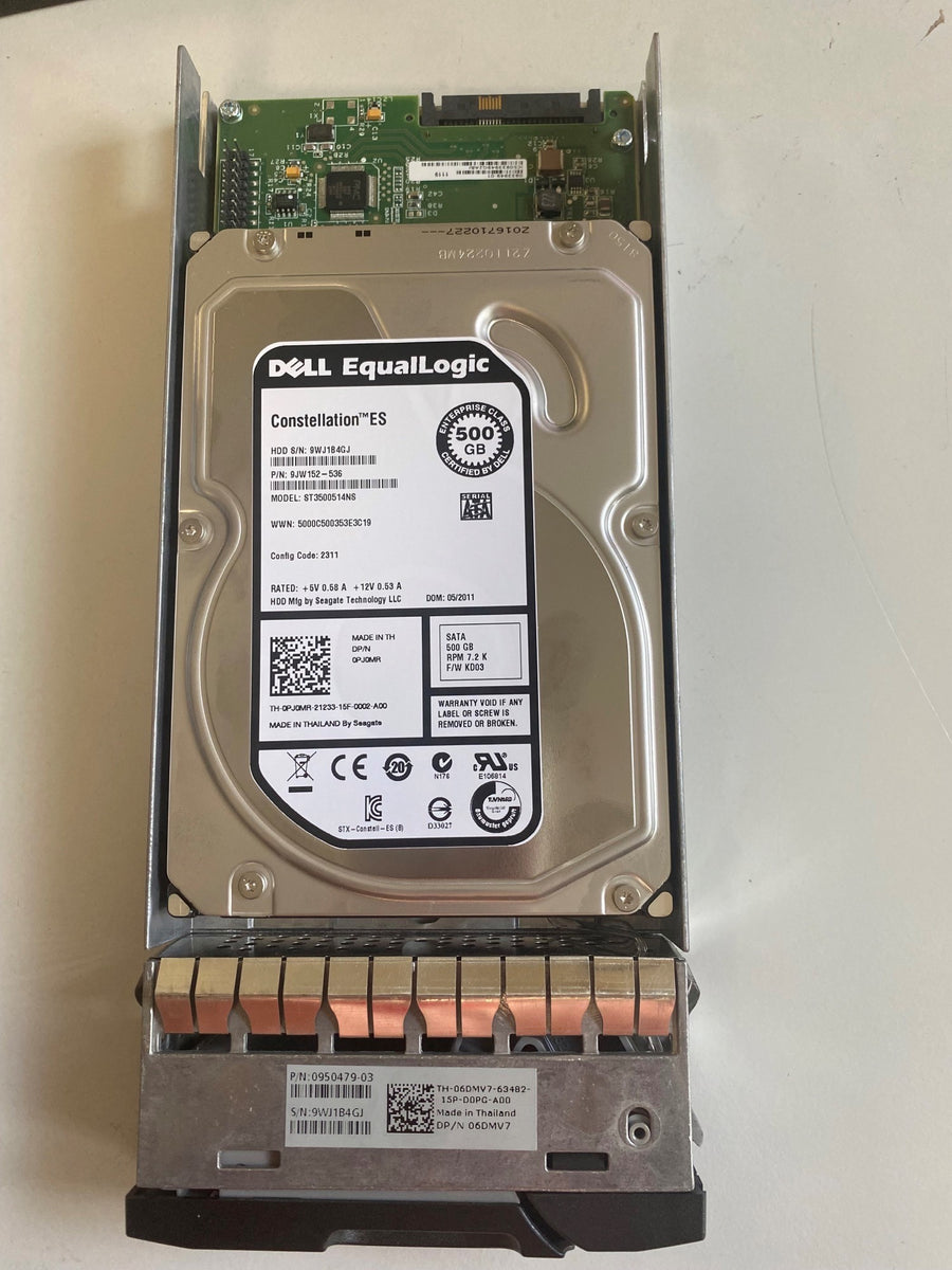 Dell Seagate 500GB 7200rpm SATA 3.5in HDD in Caddy ( 9JW152-536 ST3500514NS 06DMV7 0950479-03 0PJ0MR ) REF