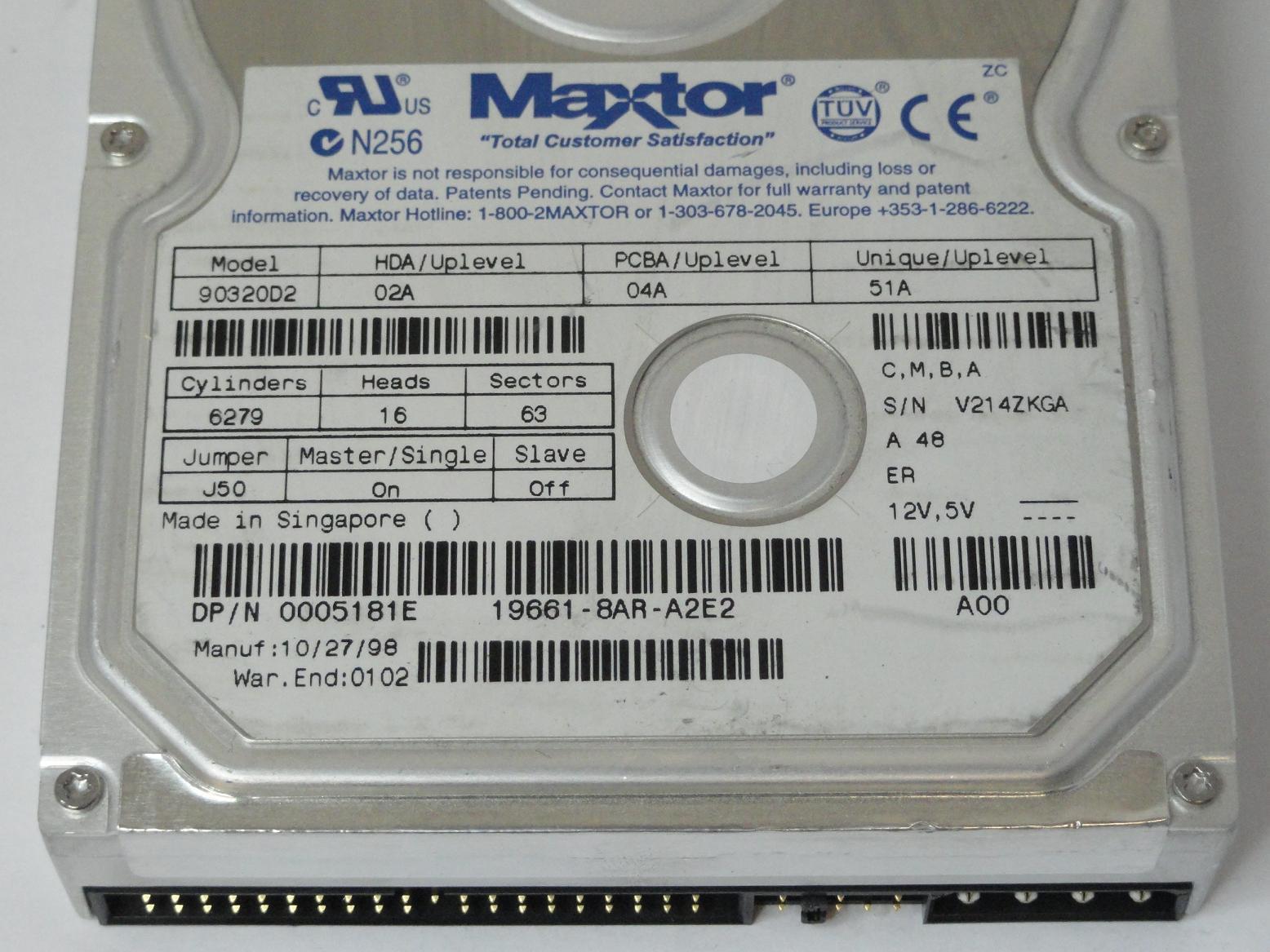 MC2013_90320D2_Dell/Maxtor 3.2GB IDE 5400rpm 3.5" HDD - Image3