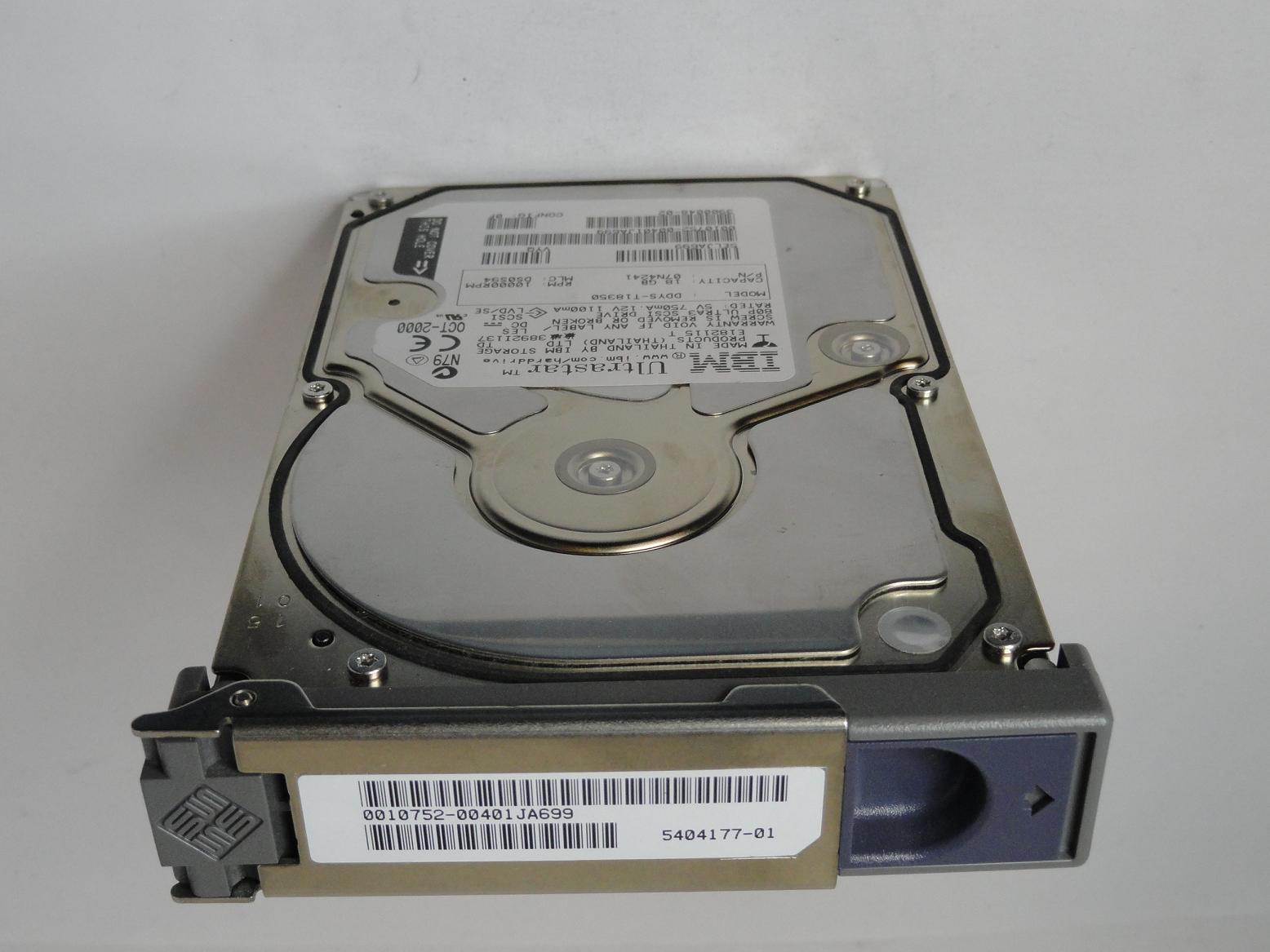 PR00343_07N4241_IBM Sun 18GB SCSI 80 Pin 10Krpm 3.5in HDD - Image2