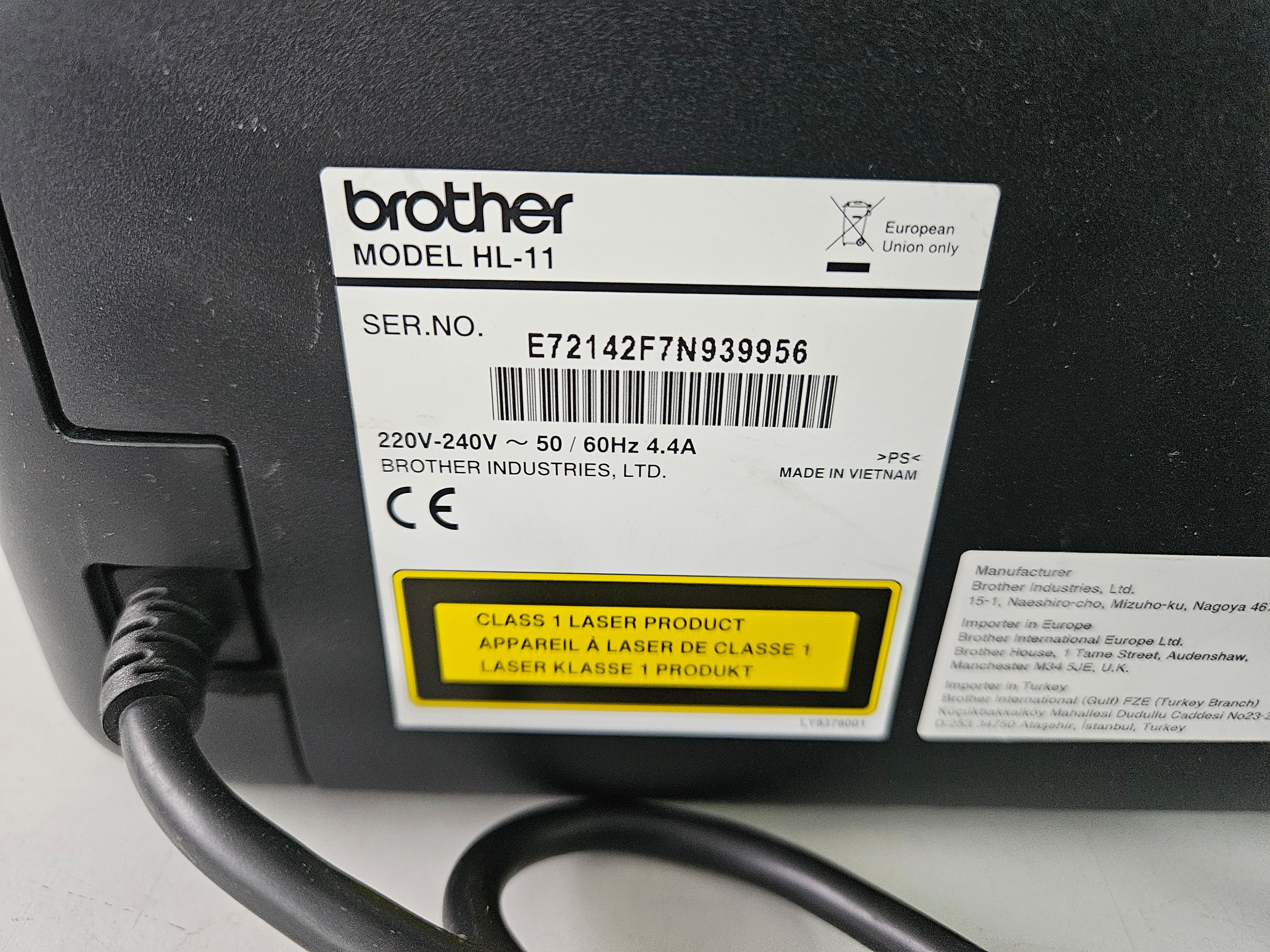 Brother HL-11 Series Compact Mono Laser Printer ( HL-1112 ) USED