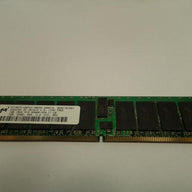 MT18HTF12872Y-40EA2 - Micron 1GB 240p PC2-3200 CL3 18c 128x4 Registered ECC DDR2-400 DIMM - Refurbished