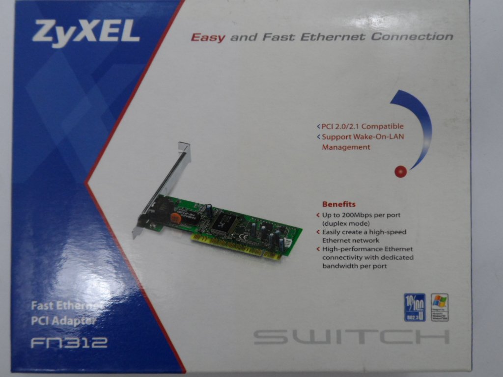 ZyXEL FN312 Fast Ethernet PCI Adapter ( FN312 ZYXFN312 91-010-089001B    Zyxel )