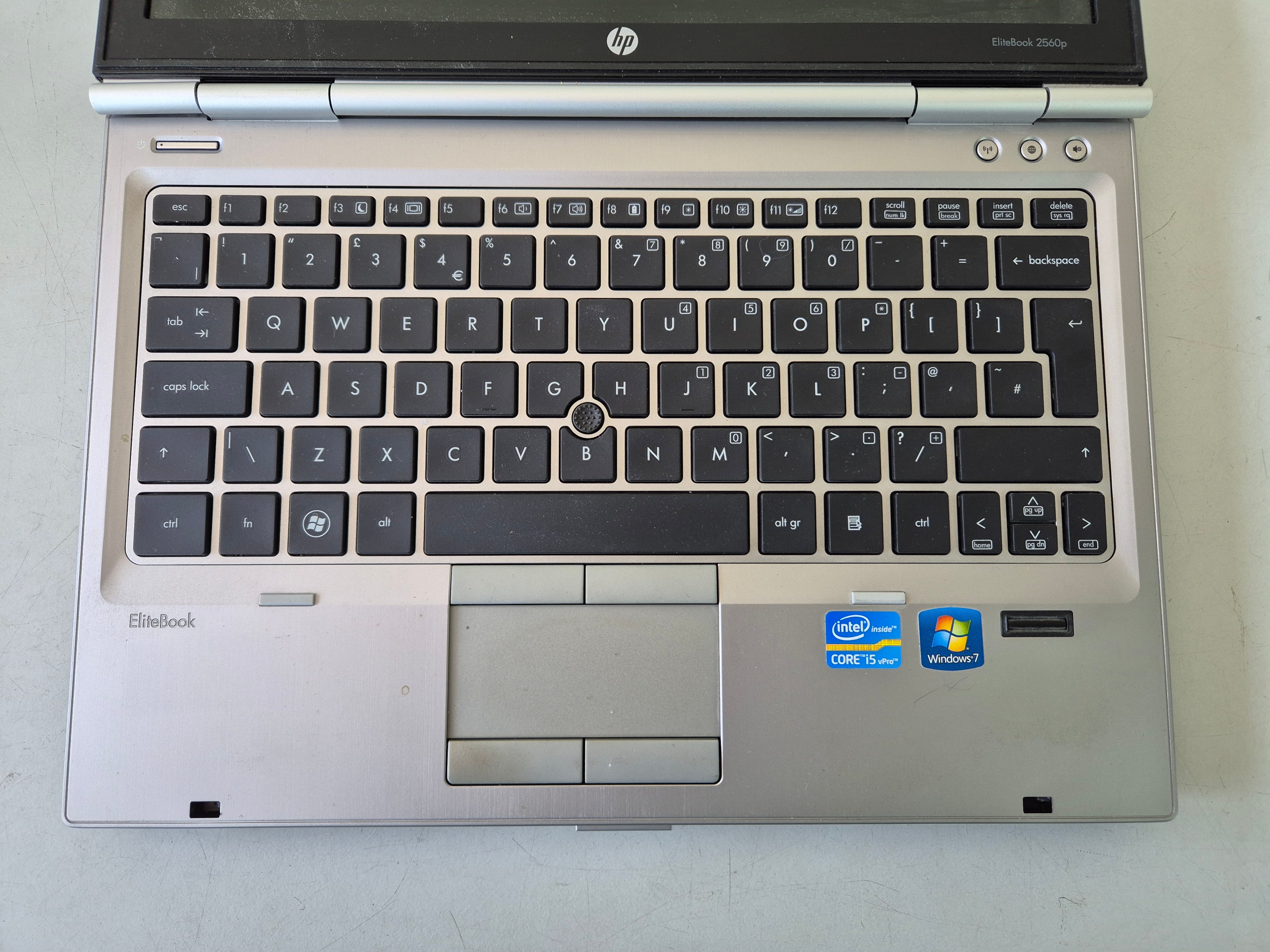 HP EliteBook 2560p 320GB HDD 4GB RAM i5-2410M 2.60GHz DVD Win7Pro 12.5" USED