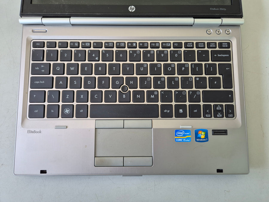 HP EliteBook 2560p 320GB HDD 4GB RAM i5-2410M 2.60GHz DVD Win7Pro 12.5" USED
