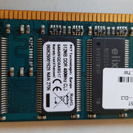 Elixir / PNY Tech 2Rx8 512MB 400Mhz nonECC CL3 PC3200U DDR SDRAM DIMM Memory Module ( M2Y51264DS8HC3G-5T / 6464WQDXA8G17)