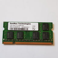 SanMax 2GB 2Rx8 PC2 53000S SODIMM MEMORY MODULE (SMD-N2G88N4P-6E)