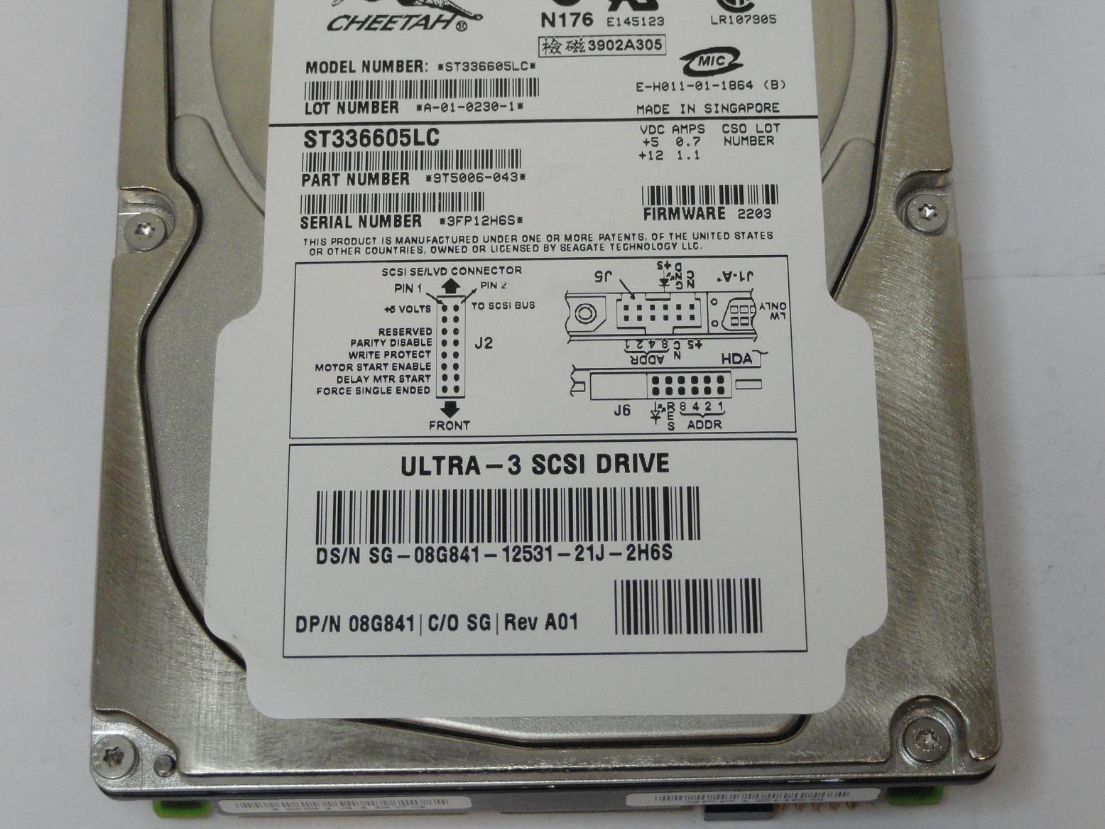 PR20892_9T5006-043_Seagate Dell 36.6GB SCSI 80 Pin 10Krpm 3.5in HDD - Image2