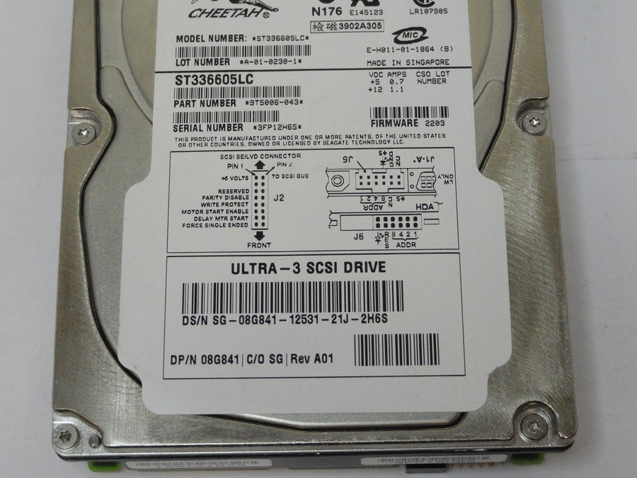PR20892_9T5006-043_Seagate Dell 36.6GB SCSI 80 Pin 10Krpm 3.5in HDD - Image2