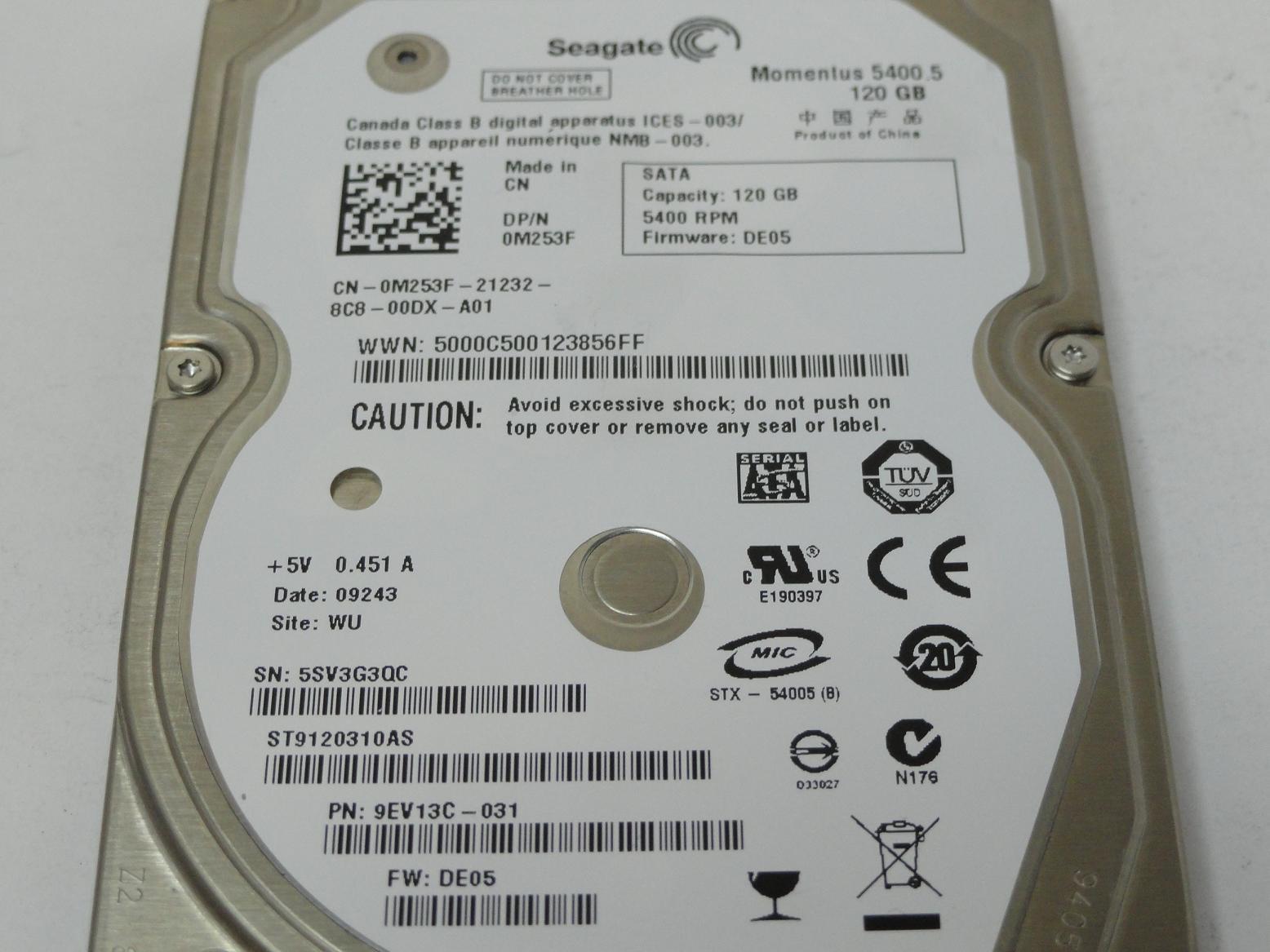 PR14929_9EV13C-031_Seagate Dell 120GB SATA 2.5in HDD - Image3