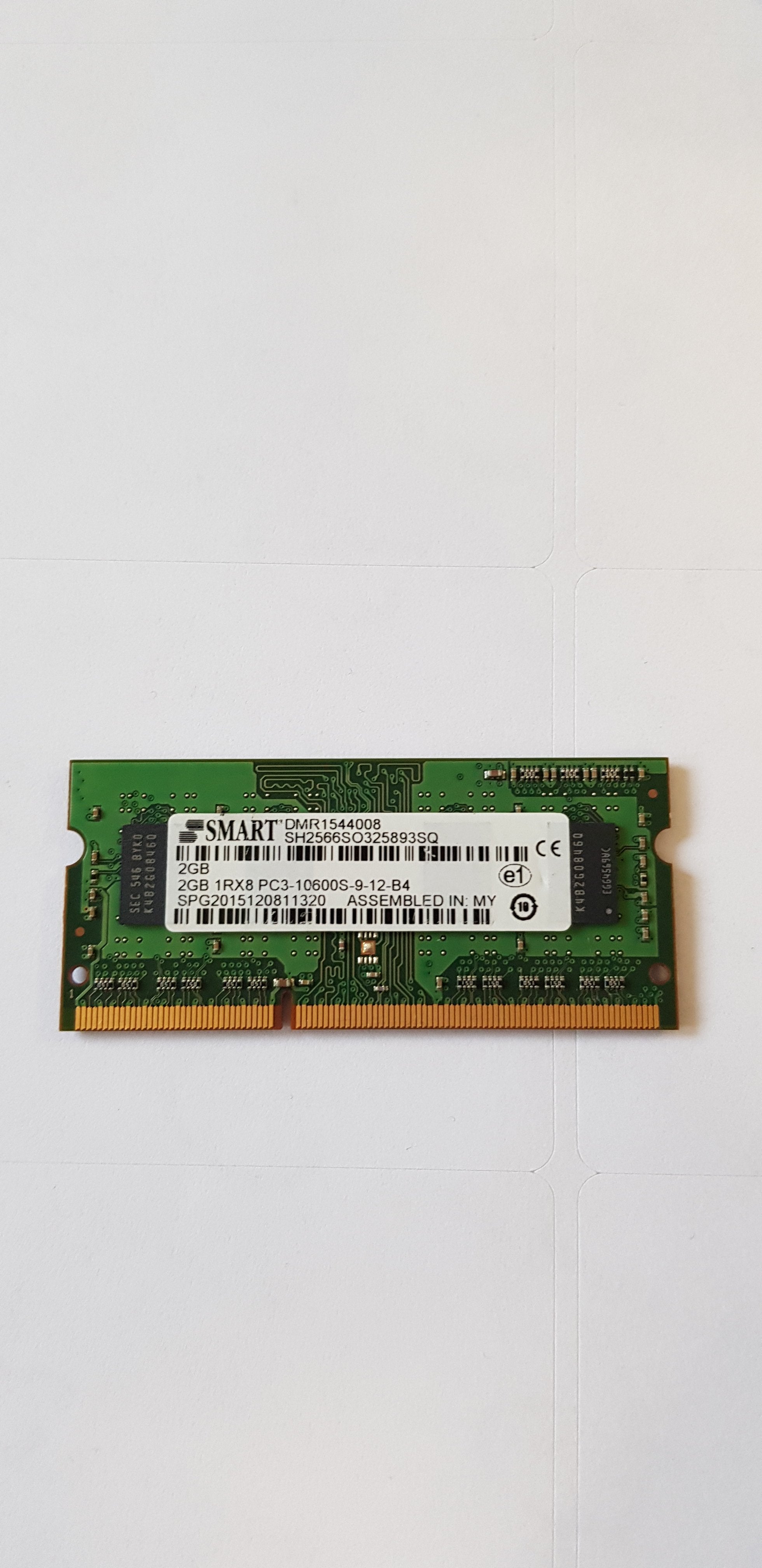 SMART 2GB 1RX8 PC3 10600S (SH2566SO325893SQ)