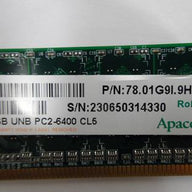 Apacer 1GB DDR2 PC2-6400 CL5 DIMM ( 78.01G9I.9HC ) REF