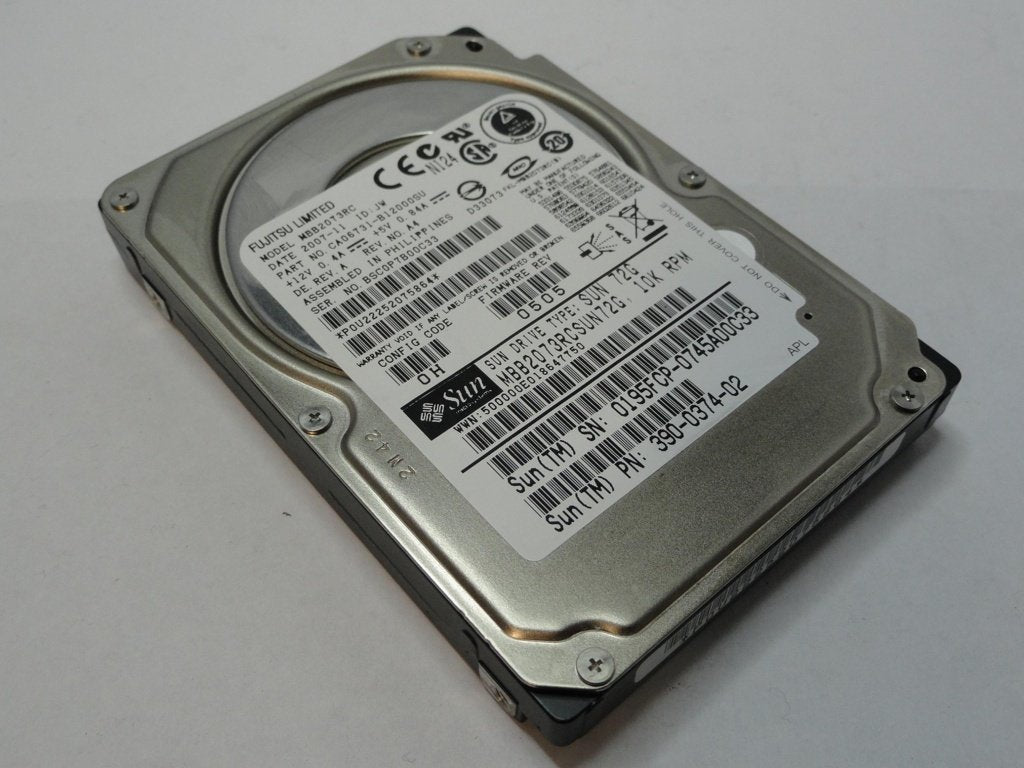 PR19288_CA06731-B12000SU_Fujitsu Sun 72GB SAS 10Krpm 2.5in HDD - Image3