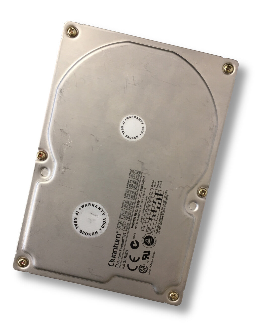 Quantum 2.1GB SCSI 50 Pin 5400rpm 3.5in Fireball SE HDD ( SE21S014 ) USED