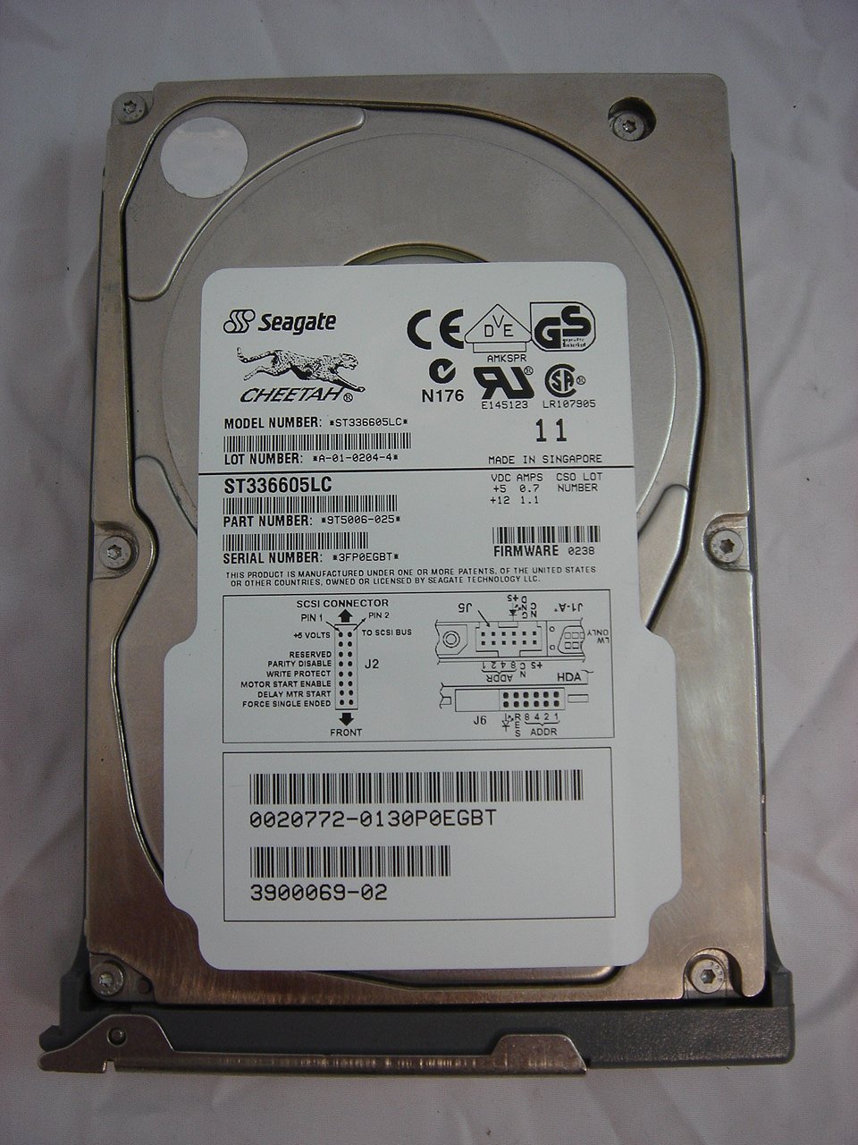 540-4521 - SUN Seagate 36Gb SCSI 80pin 3.5in HDD With Spud - Refurbished