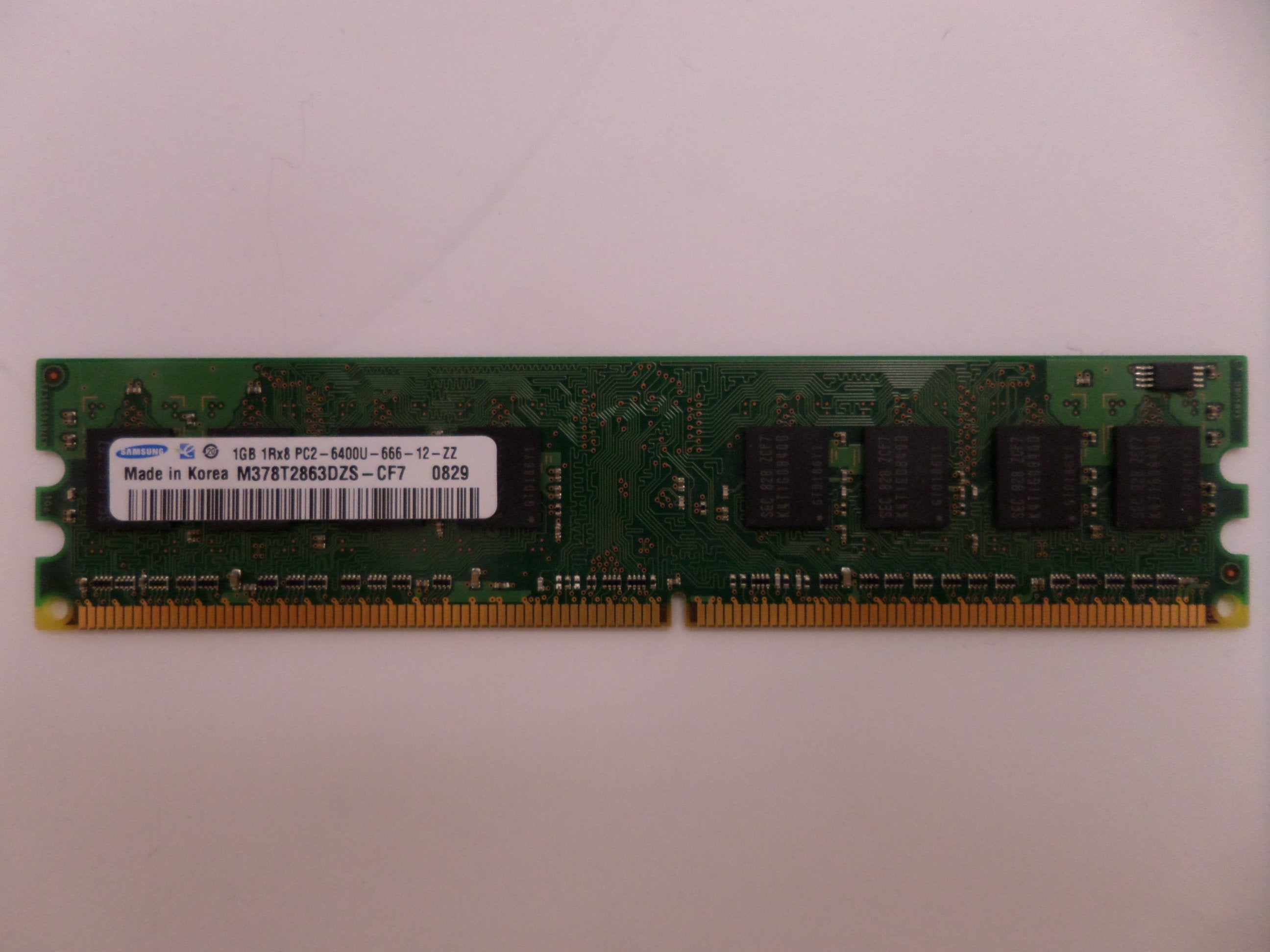 PR24444_M378T2863DZS-CF7_Samsung 1GB PC2-6400 CL6 8c 128x8 1Rx8 UDIMM - Image3
