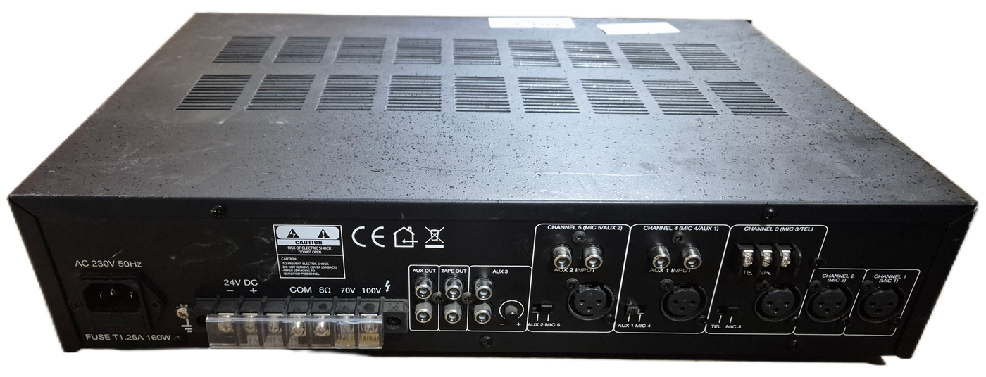 Eagle PA6060T 60W Public Address Amplifier - Missing CH1 knob ( PA6060T-00228 ) USED