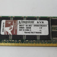 Kingston 512MB PC2100 DDR-266MHz DIMM RAM ( 9965127-001.A02LF KVR266X72RC25/512 ) REF