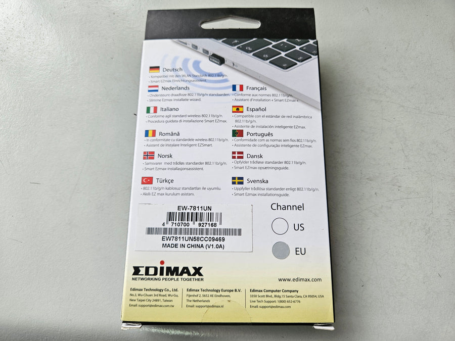 Edimax N150 Wifi Nano USB Adapter VER 2 ( EW-7811Un V2 ) NEW