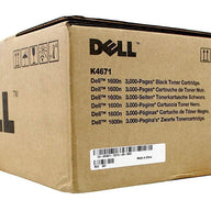 Dell Standard Capacity Black Toner (Yield 3,000 Pages) for Dell 1600n Multifunction Printers ( 0K4671 K4671 ) NOB