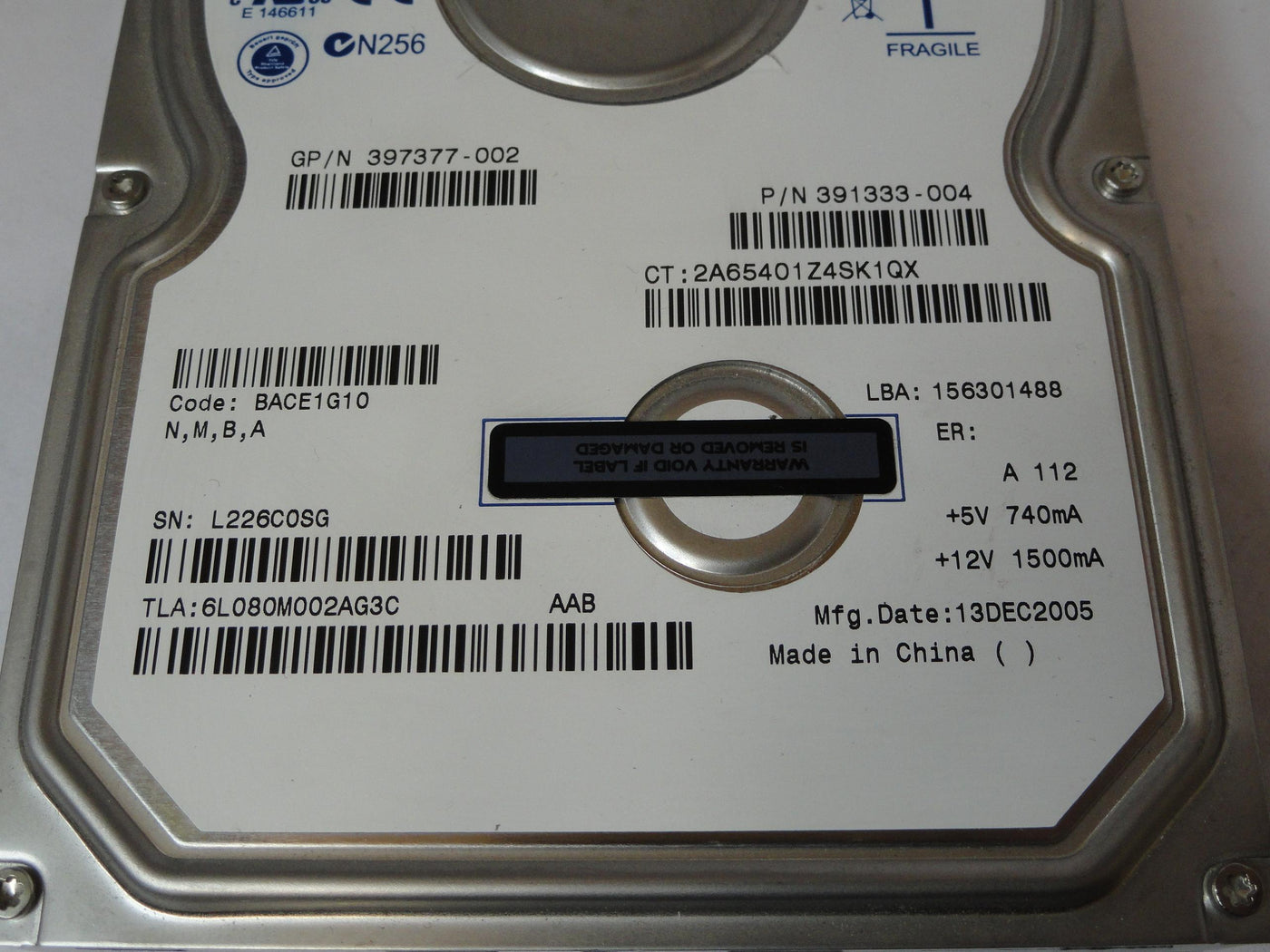 6L080M0 - Maxtor HP 80Gb SATA 7200rpm 3.5in HDD - Refurbished