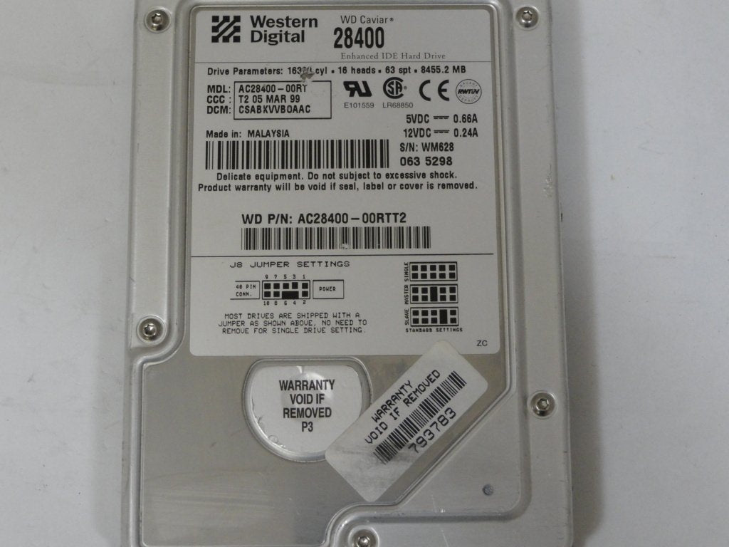 PR11956_AC28400-00RTT2_Western Digital 8.4GB 3.5" IDE HDD - Image2