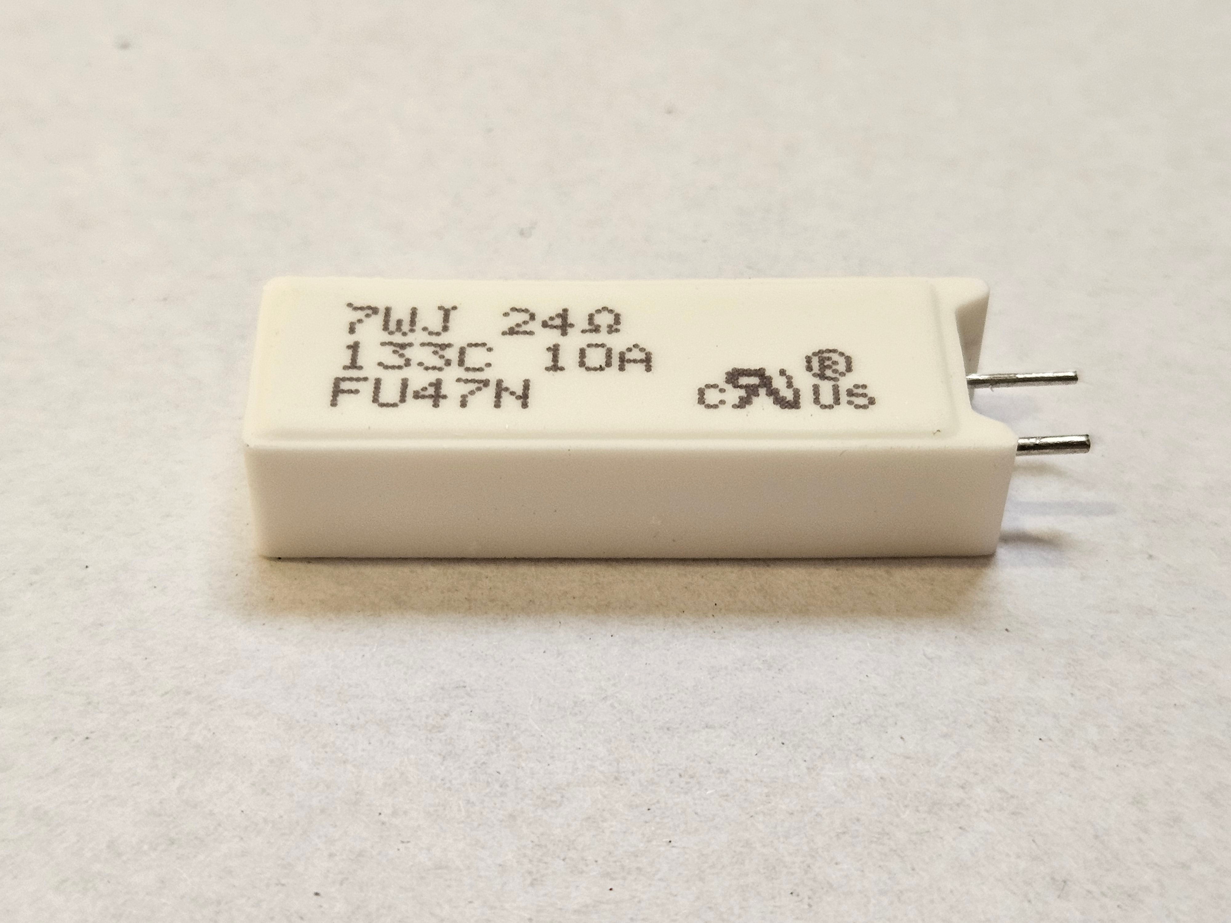 Futaba ceramic core wire wound thermal fuse - Built in resistance 24R 5% ( RFT07 240HM RFT07J24R0T133NH ) NEW