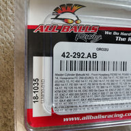 ALL BALLS RACING MASTER CYLINDER REBUILD KIT (18-1035 NEW )