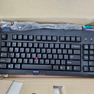 IBM RT3200 US Black Space Saver II PS/2 Wired Keyboard ( 37L0888 ) REF