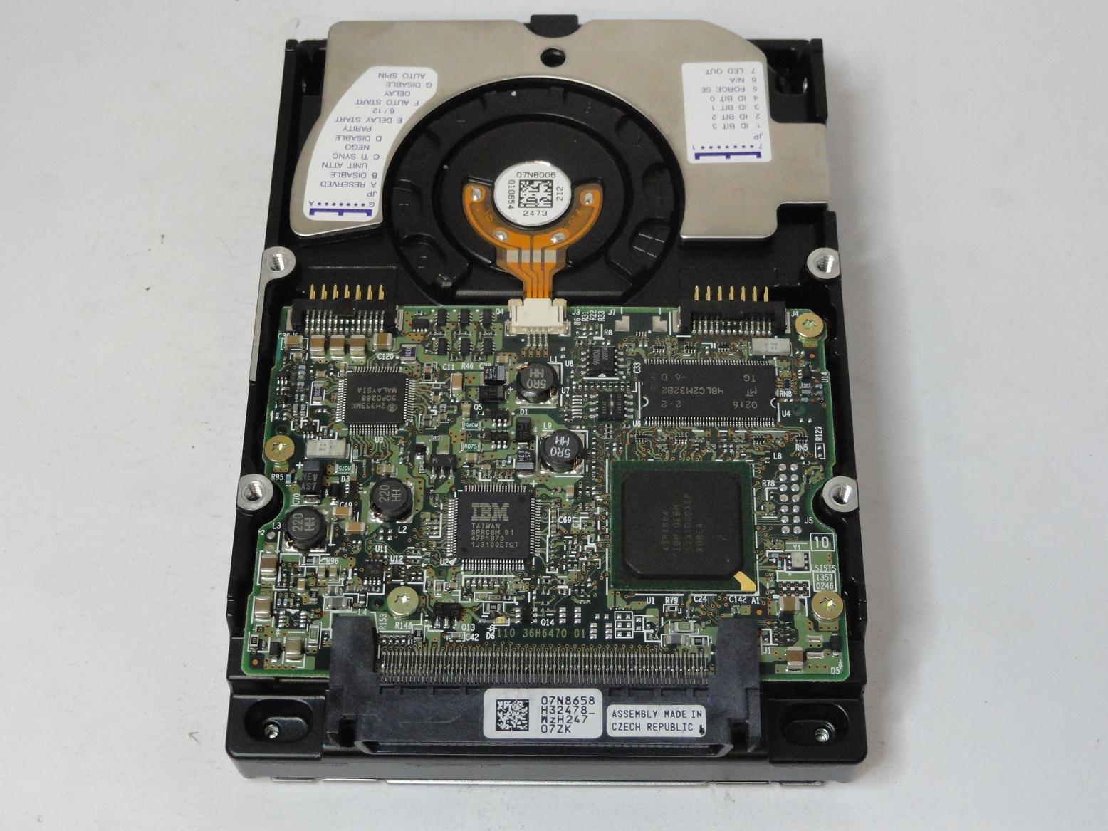 PR20813_07N8822_Hitachi IBM 36.4Gb SCSI 80 Pin 10Krpm 3.5in HDD - Image2