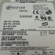 MC0089_9T5006-023_IBM / Seagate 36Gb SCSI 80 Pin 3.5" 10Krpm HDD - Image2