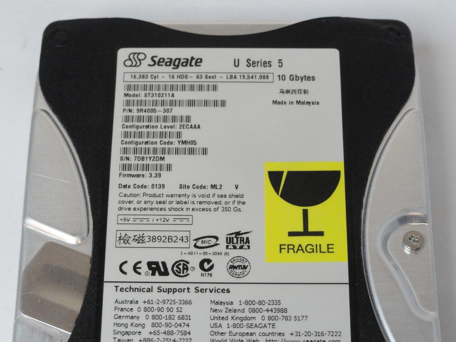 PR04408_9R4005-307_Seagate 10GB IDE 5400rpm 3.5in HDD - Image3