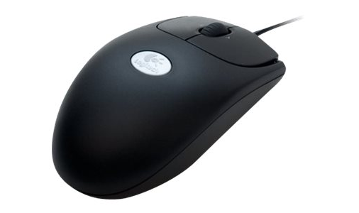 Logitech Optical Mouse RX250 - PS/2, USB - black ( RX250 ) NEW