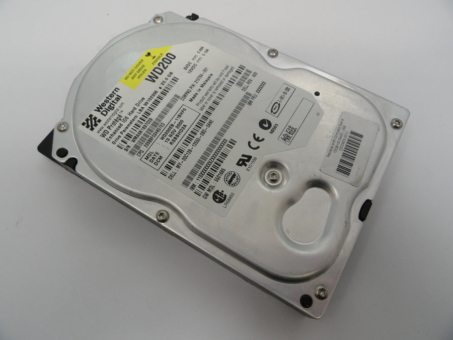 Western Digital Compaq Dell 20GB IDE 7200rpm 3.5in HDD ( WD200EB-11BHF0 210794-001 0C128 ) REF