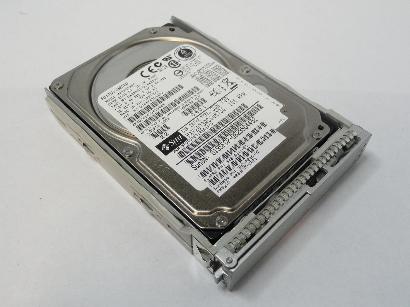PR19259_CA06681-B26400SU_Fujitsu Sun 73GB SAS 10Krpm 2.5in HDD - Image3